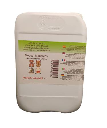 Neusol Mascotas - Pets - Odor Eliminator Urine EXcrement Vomit... Dogs Cats (5 L)