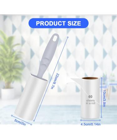 Flintronic 7-Piece Extra Sticky Lint Roller 420 Sheets for Clothing Beds & Carpets | Best Dog Hair & Dust Remover - Buy Online on GoSupps.com