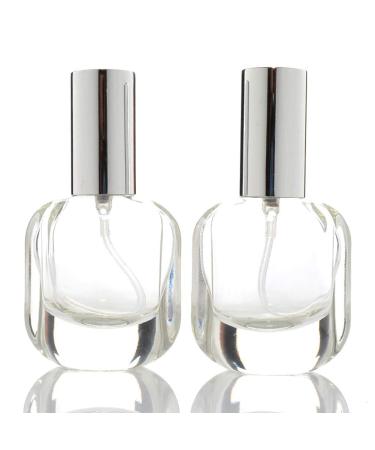 Buy 2 Pack 10ml Clear Glass Refillable Perfume Atomizer - Portable Spray Bottles for Travel with Mini Funnels & Dropper | Perfect for Scent Storage - Buy Online on GoSupps.com