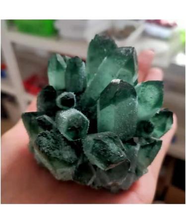Natural Crystal Rough Stone Crafts Newly Discovered Green Quartz Crystal Cluster Specimen (Size : 600-700g) - Buy Online on GoSupps.com