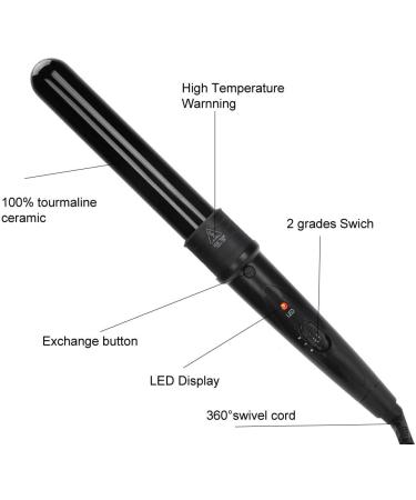 5 in 1 Curling Iron Curling Iron Wand Set Led Adjustable Temperature Hair Styling Curling Iron 5 Curling Irons of Different Sizes to Create Different Hairstyles 110 240V(US) - Buy Online on GoSupps.com