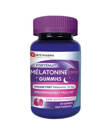 Forté Pharma - Melatonin 1900 Gummies | Melatonin 1.9 mg - Chewable - Fast Acting | Sleep Supplement - Faster Sleep - Time Difference | 30 gums, 1/night