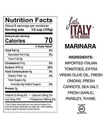 Little Italy Bronx Marinara Sauce 24 oz (3 Pack) - Authentic Italian Flavor - Buy Online on GoSupps.com
