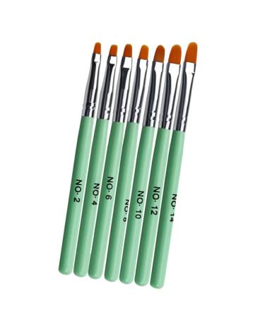 Beaupretty 1 Set manicure tools nail tools nail art decoration Nail Art Pen pinceles para u as acrilicas Nail Manicure Accessories Nail Decoration gel Nail Pen decorate Wooden pole 13.8x1cm Green
