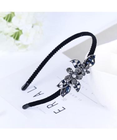 FRCOLOR Embellished Headband Crystal Rhinestones Fashion Headband Women Rhinestone Flower Headband Wedding Party Hair Hoop Band Hairband Headwear Flower Hair Accessories Color 4 - Buy Online on GoSupps.com