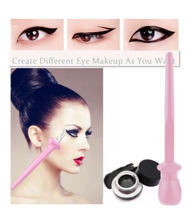 Aaiffey Eyeliner Applicator Tool - Pink Silicone Guide with Black Creams | Easy No-Skip Waterproof Eyeliner Kit - Buy Online on GoSupps.com