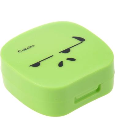 ENERRGECKO Field Green Contact Lens Case with Fun Face Expressions - Stylish & Functional Eye Care Accessory - Buy Online on GoSupps.com