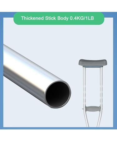 Adjustable Underarm Crutches Aluminum Walking Cane for Adults Ergonomic Heavy Duty Crutches Suitable for Height 150-175cm/4' 9''-5' 7'' (Color : Silver Size : 1 Pair) Double The Comfort Innovate - Buy Online on GoSupps.com