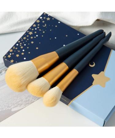 Buy 12-Piece Synthetic Fiber Makeup Brush Set - Super Soft Beginner-Friendly Blue Brushes for Daily Makeup | International Shipping - Buy Online on GoSupps.com