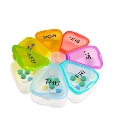 Weekbox Pill Organizer, Weekly Pill Organizer, Pill Box, Medicine Organizer, Pill Case, Pill Container, Pill Box 7 Day, Pill Holder, Travel Pill Case Colorful