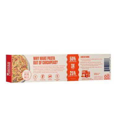Banza Chickpea Linguine Pasta 8 oz (Pack of 12) - GMO-Free - Buy Online on GoSupps.com