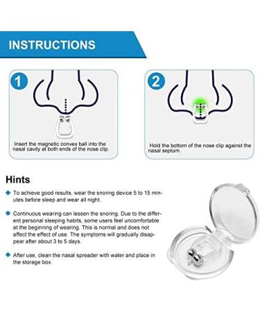 Anti Snoring Devices 4 PCS - Silicone Magnetic Nose Clip - Snoring Solution for Men and Women - Comfortable Sleeping Aid (4 Packs) - Buy Online on GoSupps.com