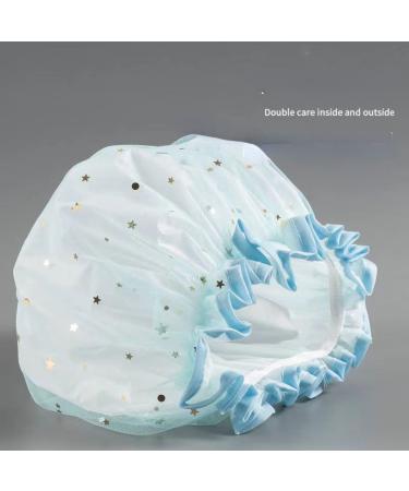 Waterproof Reusable Shower Cap for Women & Girls - LFRNZS Bath Cap for Long, Short, Curly Hair - Buy Online on GoSupps.com