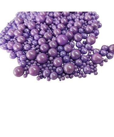Edible Purple Pearls Cake Decorations - 120g for Birthday Halloween Thanksgiving & Christmas Parties - Buy Online on GoSupps.com
