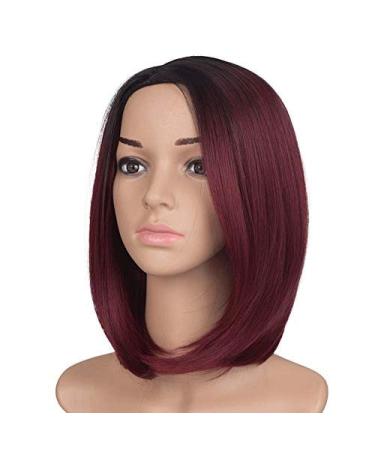 BGHJUE 14 Inch Black Bob Wig - Short Straight Synthetic Hair for Women | Stylish & Versatile - Buy Online on GoSupps.com