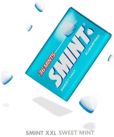 Smint XXL Peppermint Spearmint Strawberry Sweetmint Sugarfree Tins Set Bundle (Pack of 4) 36 Mints 25g each Tin - Buy Online on GoSupps.com
