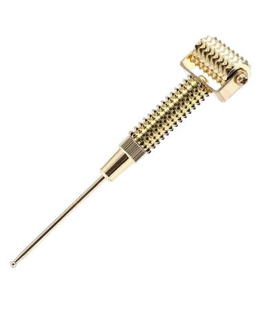 Alumers acupuncture points detector probe multifunctional acupuncture points micron needle scooter acupuncture points probe ear detector probe acupuncture ear acupoints spring need massage scooter (golden)