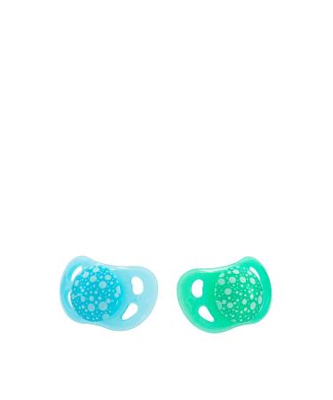 Twistshake pacifier pastel blue green 0-6 months 2-piece Pastel Baby Blue/Mint Green 78285