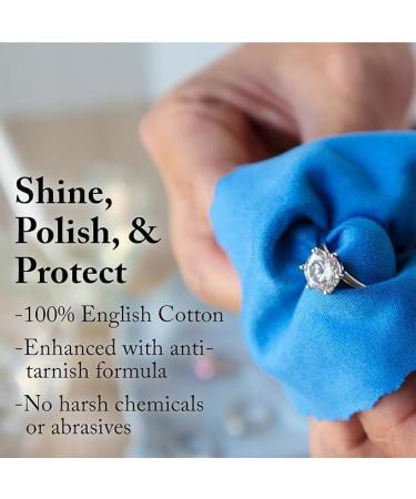 Goddard's Cotton Silver Polishing Cloth - Clean & Shine Silver Jewelry Gold Dinnerware & Antiques | Case Pack of 6 - Buy Online on GoSupps.com
