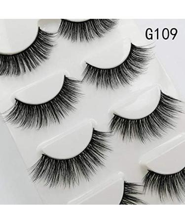 ZATTHU 3D Eyelashes 4 Pairs of Handmade Eyelashes Natural Thick Eyelashes Set Eyelash Eyelashes-G109 - Buy Online on GoSupps.com