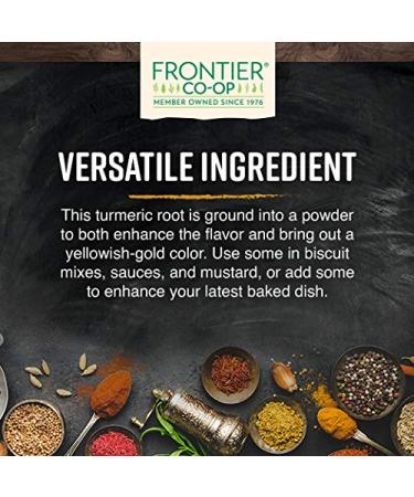 Frontier Co-op Organic Fair Trade Ground Turmeric Root 1lb - Pure and Premium Quality - Buy Online on GoSupps.com