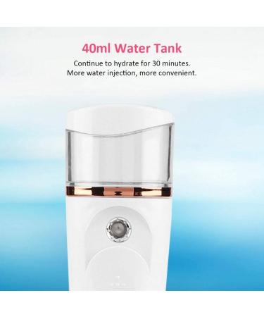 Solomi Hydrating Facial Mist Spray Handheld Nano Facial Sprayer (White) 40ml Battery Powered - Buy Online on GoSupps.com