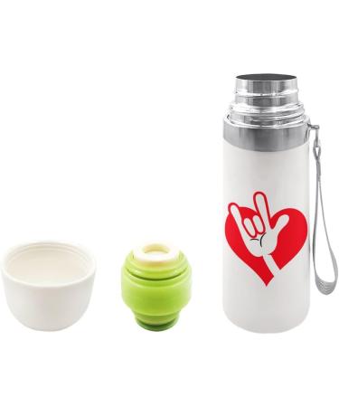 American Sign Language I Love You Insulated Water Bottle 19 OZ Stainless Steel Travel Mug For Drink Sports Camping Hiking Outdoors - Buy Online on GoSupps.com