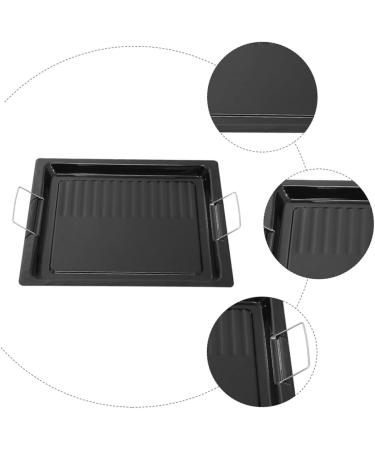 Milisten 1pc Grill Plate Iron Baking Plate Non- Stick Frying Plate Non-Stick Grilling Plate Outdoor Griddle Grill Portable Cooking Stove Nonstick Grilling Plate Dinner Plate Fried - Buy Online on GoSupps.com