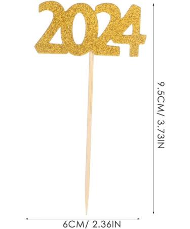 UPKOCH 24 Pcs Graduation Cake Toppers Graduation Cupcakes Picks 2024 Congrats Grad Cake Decor Graduation Party Decorations - Buy Online on GoSupps.com