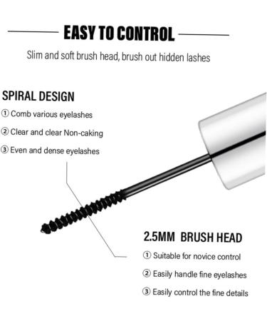 PLAFOPE Extra Fine Mascara Makeup Mascara Curling Mascara Women Mascara Waterproof Mascara Eyelash Mascara - Buy Online on GoSupps.com