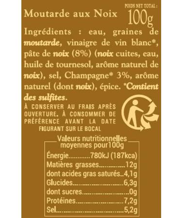 ALBERT MENES AM - Mustards - Walnut Mustard 100g - Buy Online on GoSupps.com