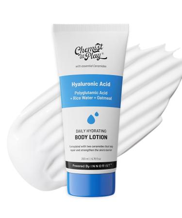 Hydrating Body Lotion with Rice Water & Hyaluronic Acid for Deep Moisturization | All Skin Type | Hydrate Dry and Flaky Skin | Vegan & Cruelty-Free | 7 fl oz.