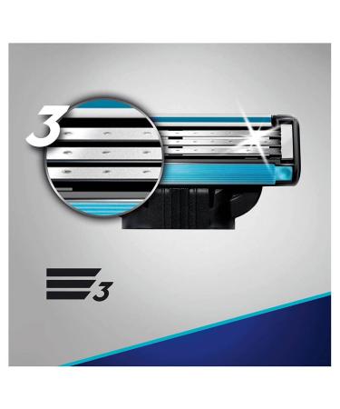 Gillette Mach 3 Blades 4-Pack - Superior Razor Blades for Smooth Shaving - Buy Online on GoSupps.com