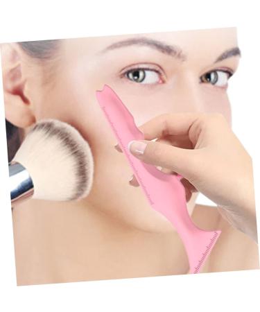 Luxshiny Lipstick Wearing Aids Silicone Beauty Ruler Makeup Gadgets Makeup Supply Eyeliner Aid Travel Pink Girl Guard Plate Silicone Mascara Applicator 15X4.15CM Pink - Buy Online on GoSupps.com