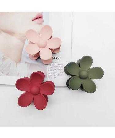 Fall Colors Flower Claw Clips - 6pcs | Strong Hold | Non-Slip | Big Daisy Design | Women's Hair Accessories - Buy Online on GoSupps.com