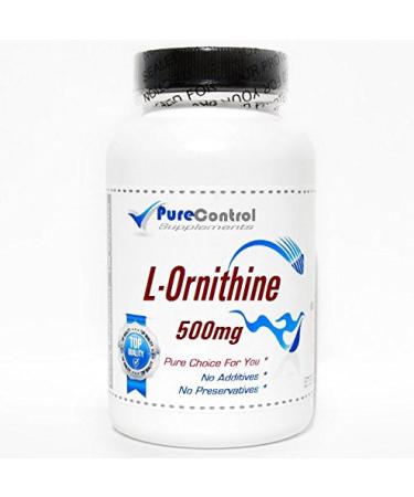 L-Ornithine 500mg // 200 Capsules // Pure // by PureControl Supplements