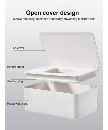 Tissue Box Tissue Dispenser Tissue Box Dry Wet Tissue Paper Case Wet Wipes Box Wet Wipes Storage Box Wipes Dispenser Box Care Baby Wipes Napkin Storage Box Wipes Dispenser Home - Buy Online on GoSupps.com