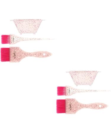 Lurrose 2 Sets Hair Dyeing Accessories mustache combs for men face tools men comb dye mixing bowl hairdressing brush bw2 bleaching powder Hair Salon Supplies Hairdressing Accessory man - Buy Online on GoSupps.com