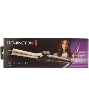 Remington CI5319 Spiral Curling Iron 19mm - Antistatic Ceramic-Turmalin Coating for Defined Ringlets - Black/Cream - Buy Online on GoSupps.com