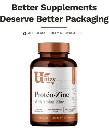 Prot o-Zinc | Chelated Zinc Bisglycinate for Immune Health | 60 Capsules | Made in USA - Buy Online on GoSupps.com