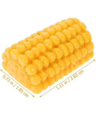 POPETPOP 150 Pcs Simulation Corn Resin Fruit Buttons Artificial Corn Earring Making Charms Diy Corn Decors Phone Case with Charm Kid Toys Chick Toy Headpiece Small Piece Intelligent Child - Buy Online on GoSupps.com