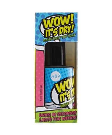 ASP WOW ITS DRY SUPER FAST TOP COAT NAIL POLISH- .5oz