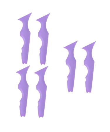 DOITOOL 6 Pcs Silicone Beauty Ruler Eyeliner Pencil Silicone Makeup Applicator Makeup Stencils Aid Eyelash