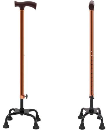WolFum Four-Foot Cane Crutch Aluminum Alloy Non-Slip Elderly Four-Corner Height 68-90cm Adjustable Walker Crutches Hello - Buy Online on GoSupps.com