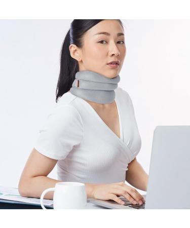 Soft Foam Cervical Collar Neck Support Brace Neck Brace for Snoring Neck Brace for Neck Pain and Support Soft Foam Neck Brace Pillow Universal for Sleeping (Black) yl-105023(Color:Black) - Buy Online on GoSupps.com