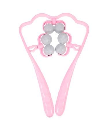 Healvian neck massage roller neck and shoulder-shiatsu deep tissue trigger point manual self muscle massage device with balls for relief pink - Buy Online on GoSupps.com