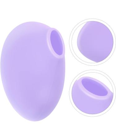 Makeup Brush Holder Cover Foundation Brush Cover Powder Brush Cover Cosmetics Silicone Makeup Brush Cover Makeup Brush Covers for Travel Purple Base Silica Gel Protection Cap - Buy Online on GoSupps.com