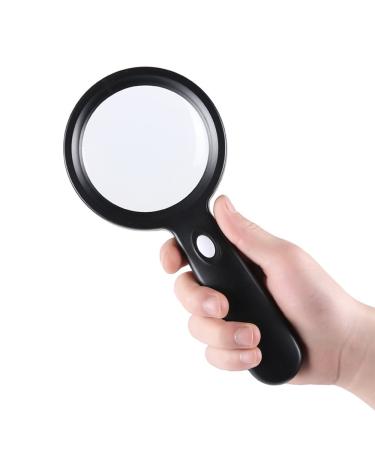 10 Times Magnifying Glass with lamp Children's Elderly Reading HD Mobile Phone Repair Magnifying Glass Optical Glass 12 Ring Lights HD Zoom Made in China