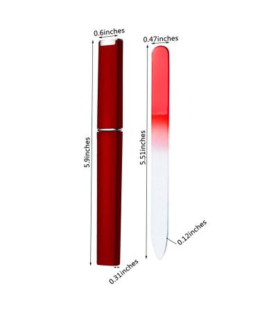 12 Pack Glass Nail Files with Case - Double Sided Crystal Fingernail Files - Gentle Nail Care Manicure Set for Women and Girls - Multi-colored 12pcs - Buy Online on GoSupps.com