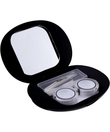 Homsfou 2er-Box Contact Lens Case with Mirror - Portable Lens Holder & Carrying Bag for Travel - Stylish Cobblestone Design - Buy Online on GoSupps.com